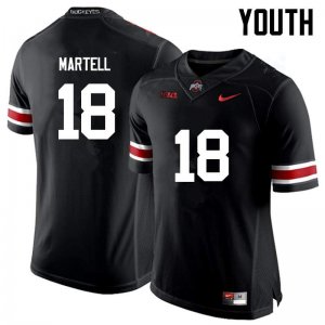 Youth Ohio State Buckeyes #18 Tate Martell Black Nike NCAA College Football Jersey August UVK6344XD